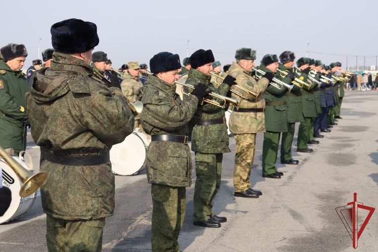 В Хабаровске военные музыканты регионального управления Росгвардии готовятся к Параду Победы