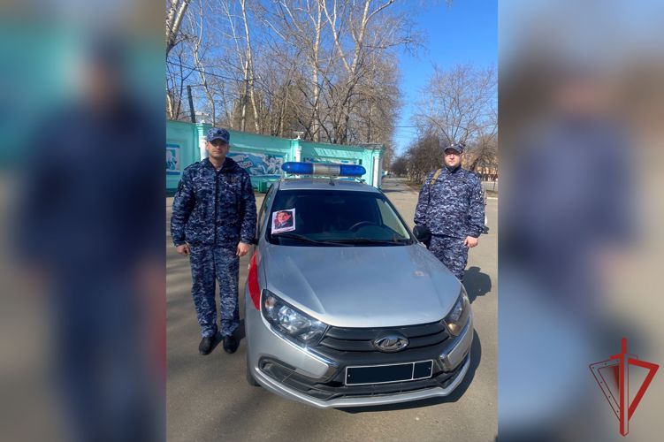 Ко всероссийской акции «Бессмертный автополк» присоединились росгвардейцы Хабаровского края