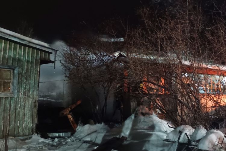 В г. Бикин Хабаровского края росгвардейцы, не дожидаясь пожарных, спасли трёх человек из горящего дома