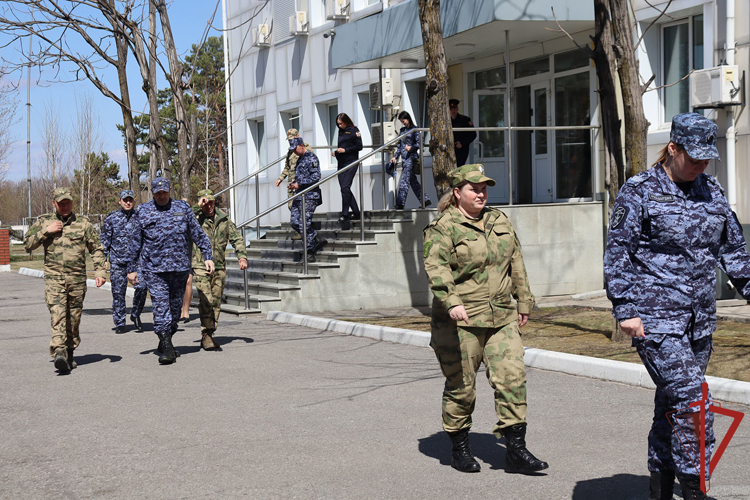 В Управлении Росгвардии по Хабаровскому краю проведена пожарная тренировка
