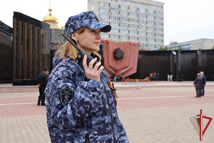 В Хабаровске сотрудники Росгвардии обеспечили безопасность во время проведения праздничных мероприятий Дня Победы