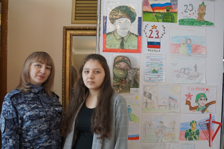 В преддверии Дня защитника Отечества в Управлении Росгвардии по Хабаровскому краю прошёл конкурс на лучший детский рисунок